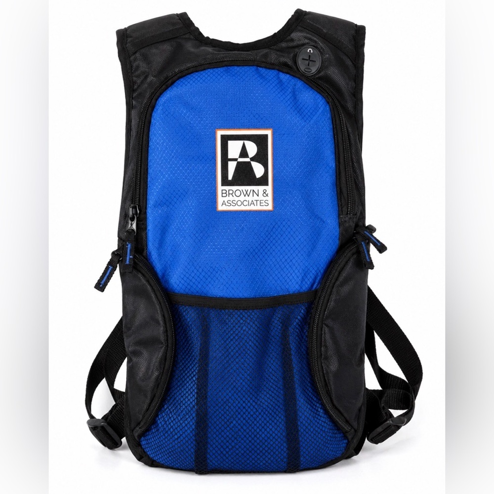 NEW 2L Hydration Backpack w Water Bladder Hiking Cycling Camping Trail Black